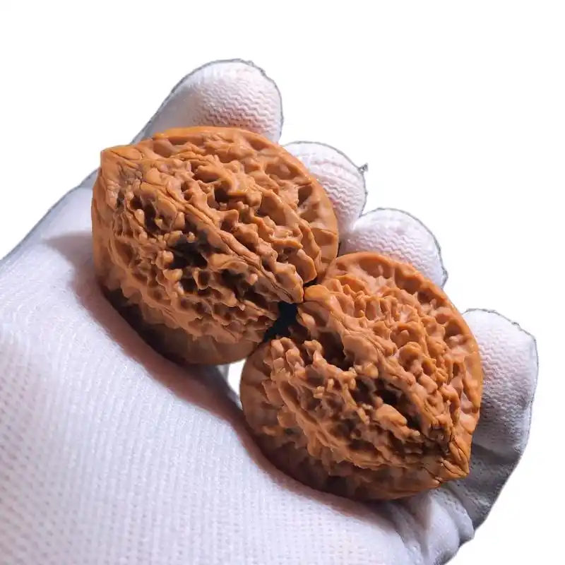 【造玩物】#文玩核桃 41mm老款满天星百花山狮子头【编号 - 抖音