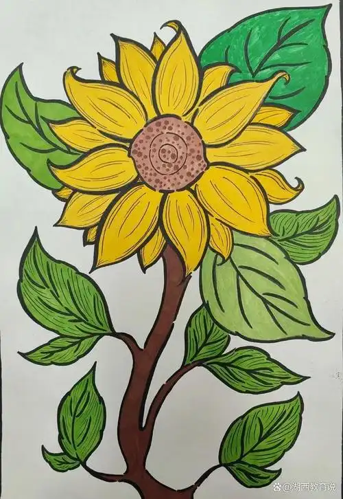 紫藤美育|作品展-学生眼中的色彩——向日葵