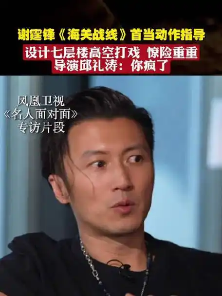 谢霆锋高空打戏看得我恐高症都犯了##凤凰卫视专访谢霆锋