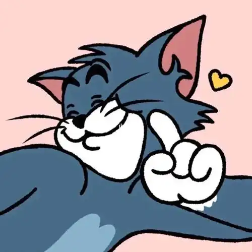 这个世界乱糟糟的,而你干干净净78#情侣头像 #猫和老鼠情侣头像 #猫