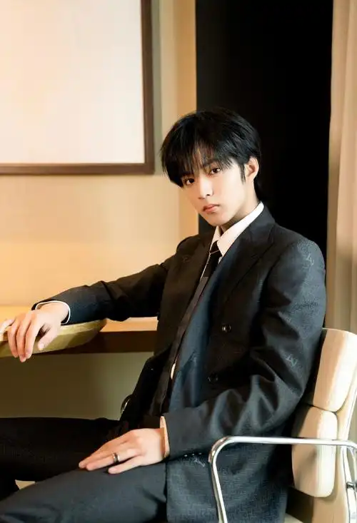 刘耀文来啦   ～   今天以一身 louis vuitton 西装造型随《第二十条