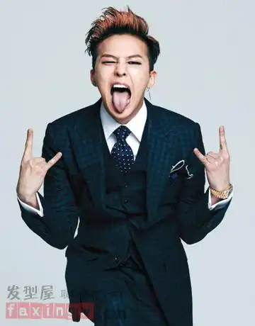 bigbang权志龙蓬松大背头发型 尽显潮流个性