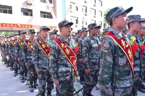 在河北省石家庄新乐市人武部,新乐市举行2019你那入伍新兵欢送大会
