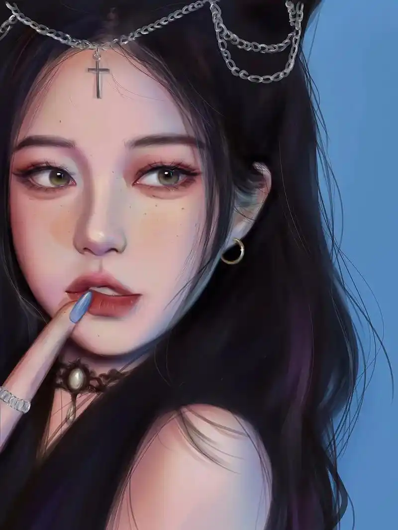 可爱女头,手绘仙气女生头像图集推荐.#仙气女头 #女头像气质 - 抖音