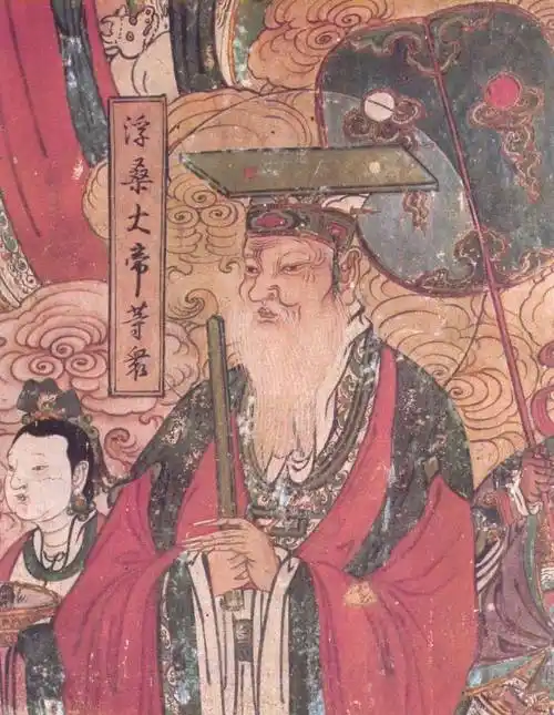 石家庄毗卢寺壁画儒释道三教聚一堂