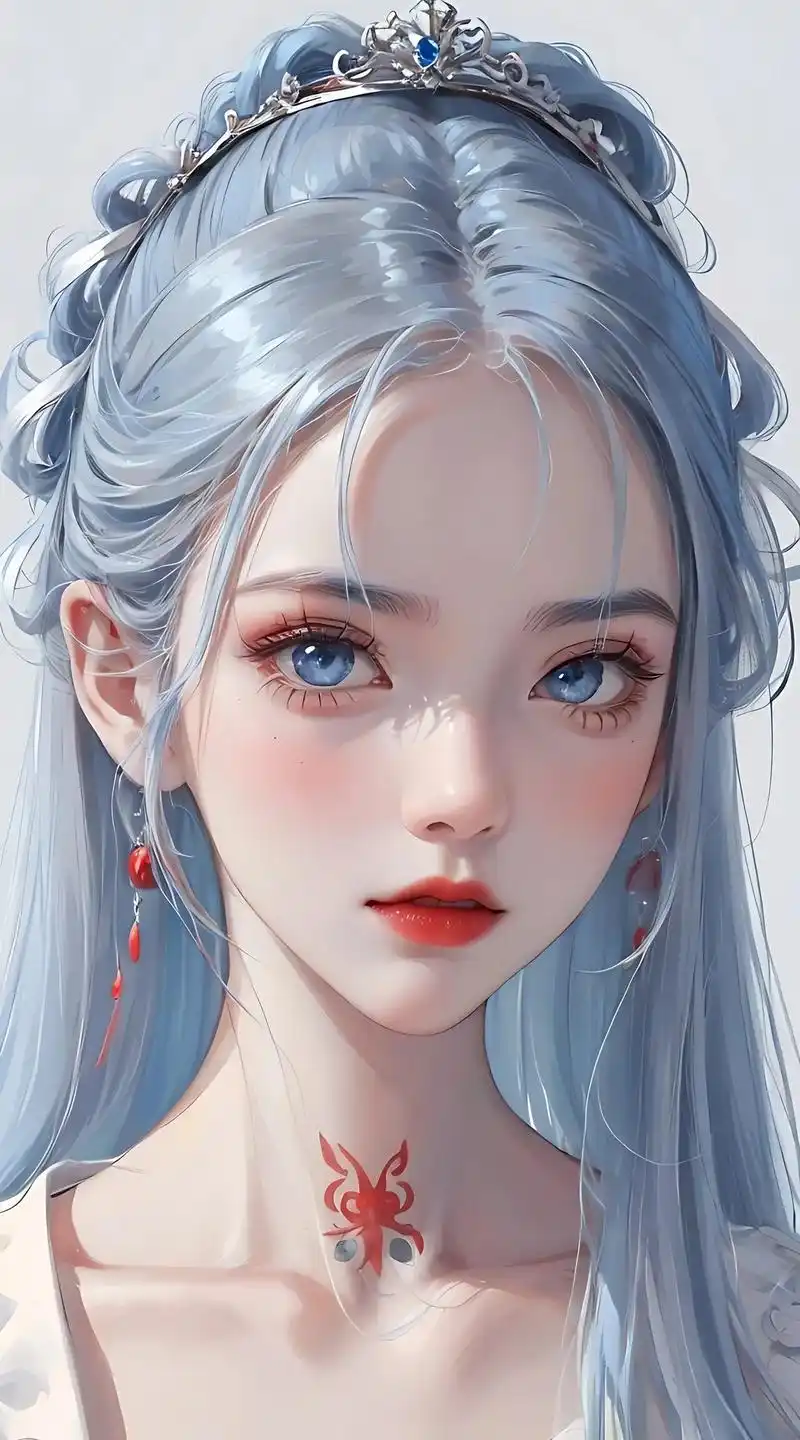 甜美少女烈焰红唇#次元ai绘画 #壁纸 #漫画头像 #动漫少 - 抖音