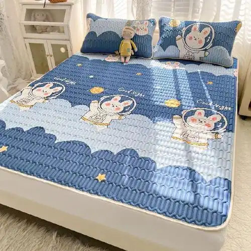 无印良品 天然乳胶凉席3件套 150*200cm