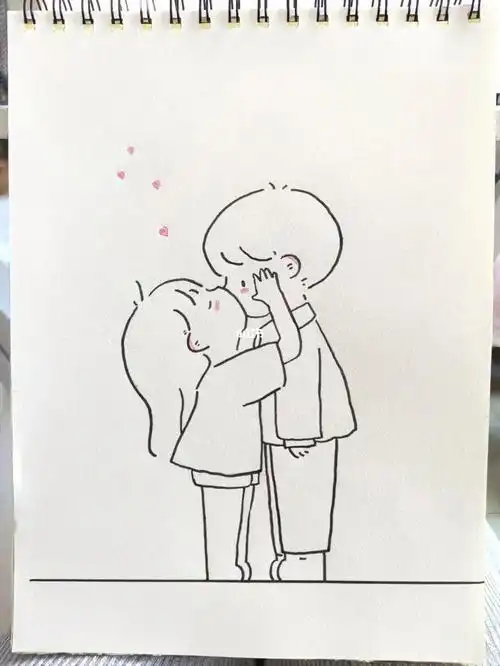 情侣手绘铅笔简笔画一图多画