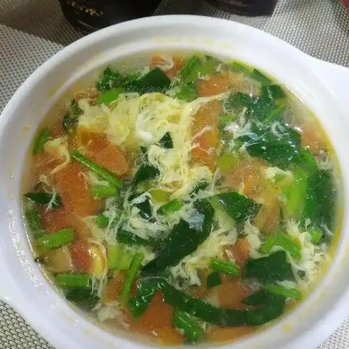 番茄蛋花汤,早餐来碗热乎乎的汤,超舒服