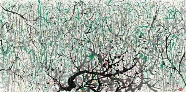 吴冠中写春|水墨|画家|中国画|科学家|中国美术馆|春风又绿江南岸_网