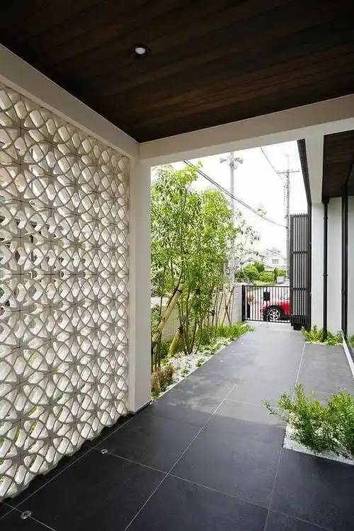 有颜值的庭院都有一面镂空墙