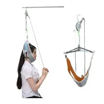 汁寒磐家用颈椎牵引器颈部牵引带护颈牵引架门悬式颈椎牵引器医用家用