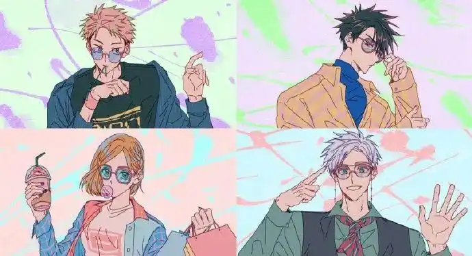 咒术回战全员大美人这一组画风真的赞