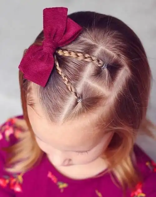 儿童中长发发型扎法(最新款小女孩好看的辫子编发发型)