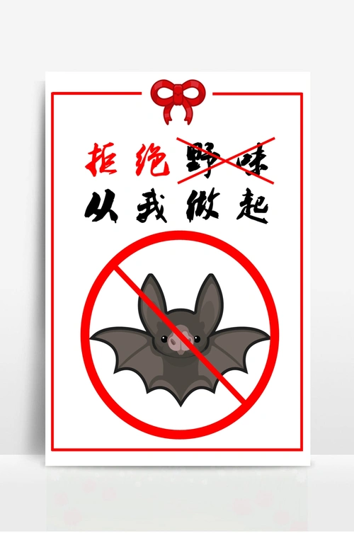 拒绝野味疫情海报