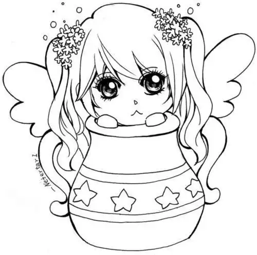 简笔画女孩处女座简笔画人物少女可爱处女座十二星座处女座卡通人物简