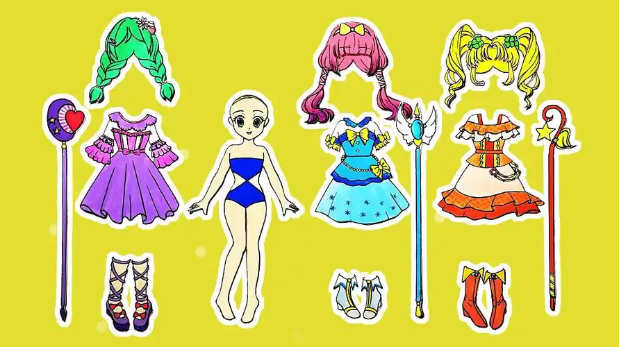 多乐玩具520之早教视频纸娃娃趣味手工剪纸