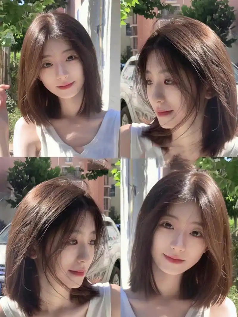 超级适合圆脸,方脸,国字脸女生的锁骨发发型  ————94给大家推荐