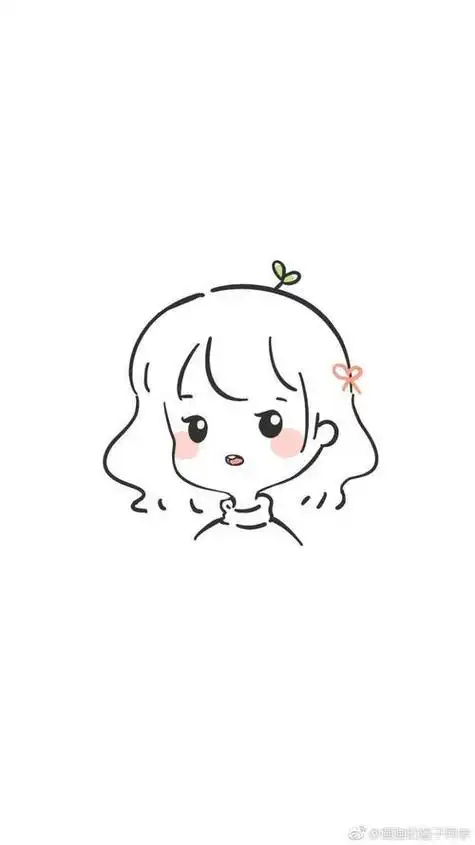 大眼可爱卡通人物简笔画人物简笔画女孩全身动漫人物超简笔画q版未