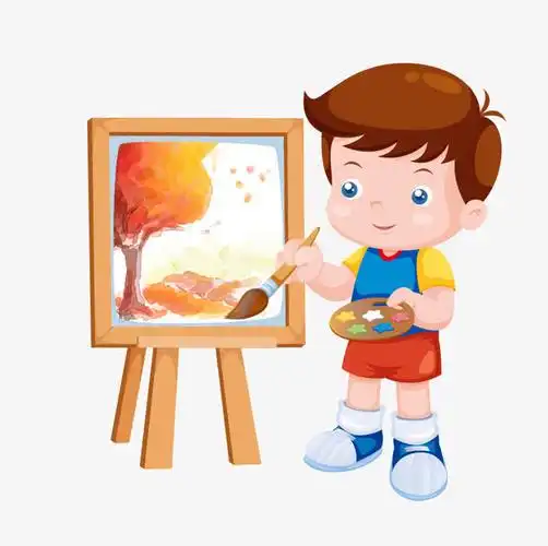 关键词 : 画画的人,小男孩,画板[声明] 觅元素所有素材为用户免费分享