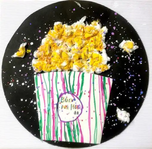 创意手工《美味的爆米花》