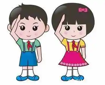 手绘少先队员敬礼简笔画的画法步骤教程小学生的敬礼致敬简笔画好看的