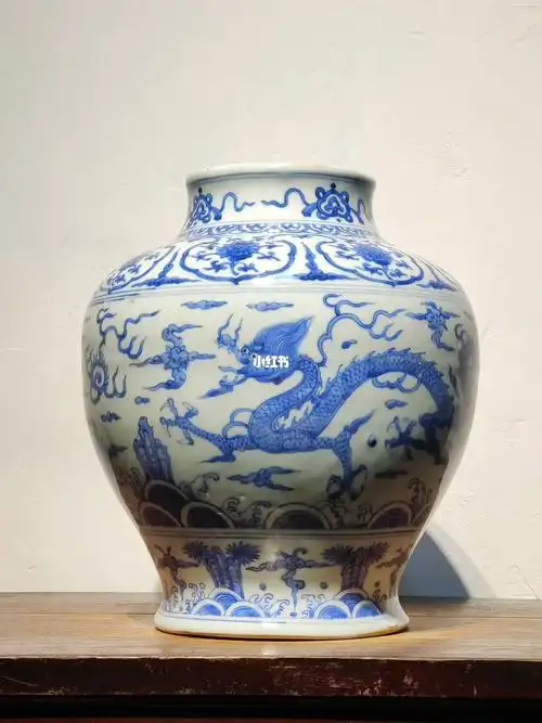 大明成化民窑青花大罐