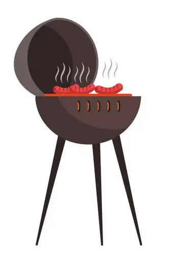 烤肉架,图像,一个物体,主题,垂直画幅正版矢量图素材下载