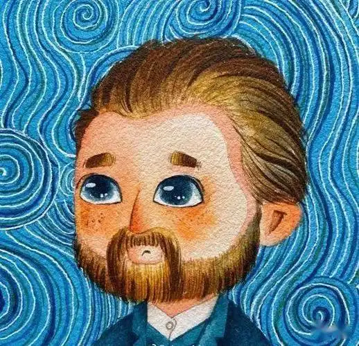 世界名画手绘头像第一眼就爱了