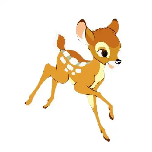 卡通手绘可爱梅花鹿