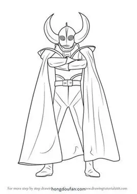 诺亚奥特曼简笔画 - 简单简笔画