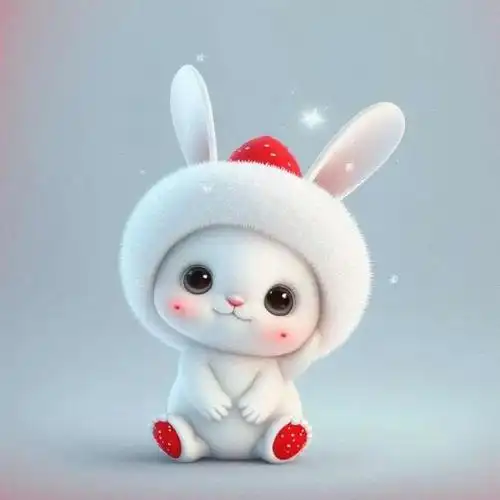 超可爱的兔子被萌到了