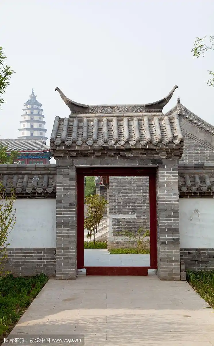 中式古典建筑大门