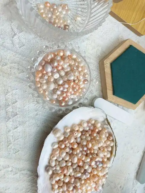 珍珠开蚌手工diy饰品