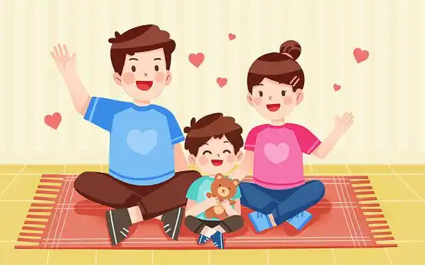 温馨一家三口素材-温馨一家三口图片素材下载-觅知网