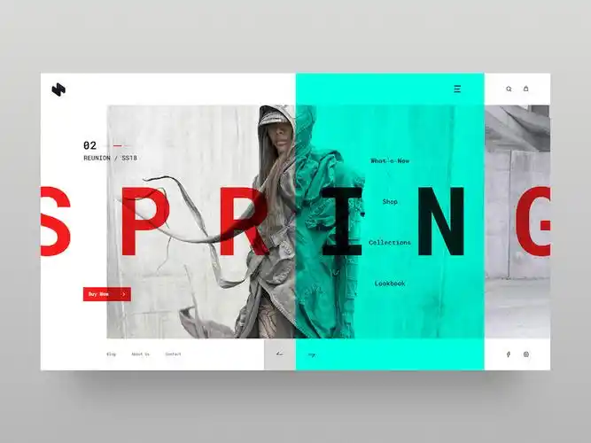 20个大气的sketch网站网页头部设计模板