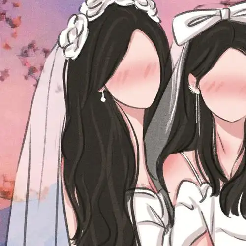 闺蜜头像一起穿婚纱吧