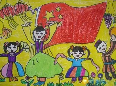 怎么画国旗好看又简单中国国旗简笔画步骤传承红色文化儿童画图片