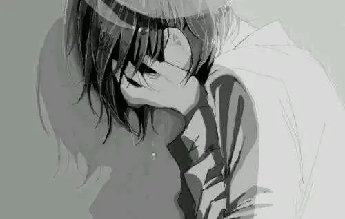 跪求一张动漫男生的这种埋头抱腿蹲着的图片