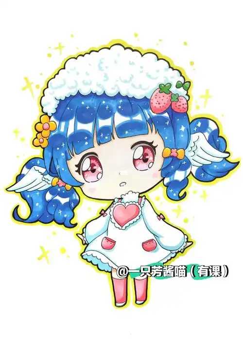 q版动漫/可爱女生/马克笔绘画分享