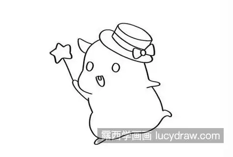 漂亮可爱的仓鼠简笔画教程 好看的呆萌小仓鼠怎么画