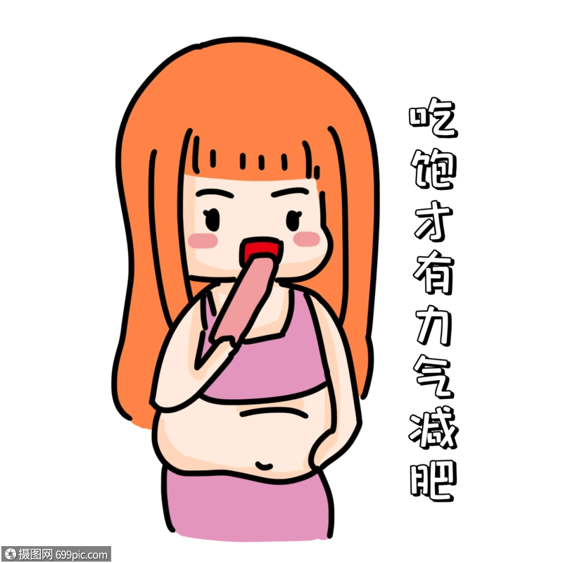 肥宅表情包大肚腩减肥