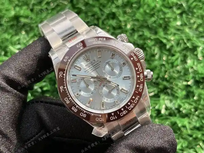 劳力士迪通拿冰蓝迪钻刻腕表116506改装,刻度镶嵌方钻!