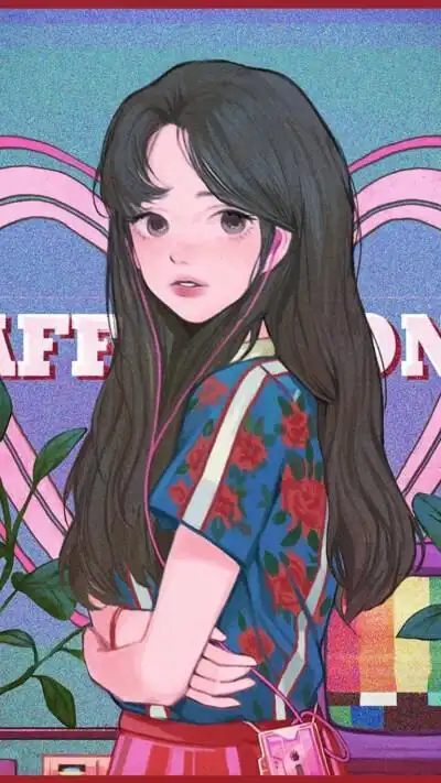 女生壁纸情侣闺蜜基友好友沙雕动漫ins神仙仙气可爱团体微信qq