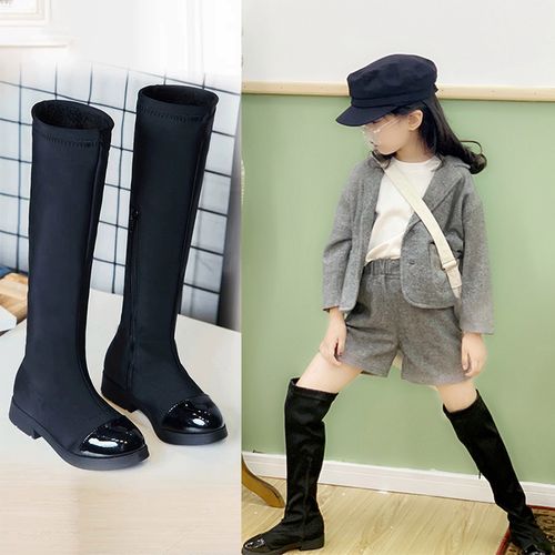 ins超火女童雪地洋气儿童高筒时装靴韩版中大雪地靴