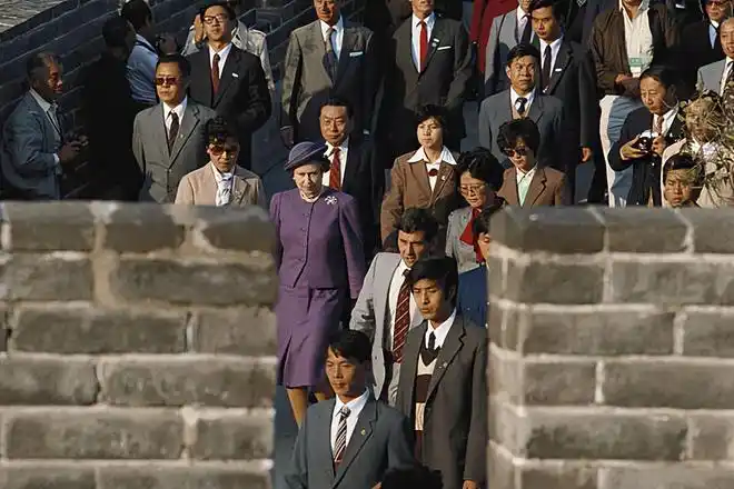 英国女王伊丽莎白二世访华老照片(1986年)