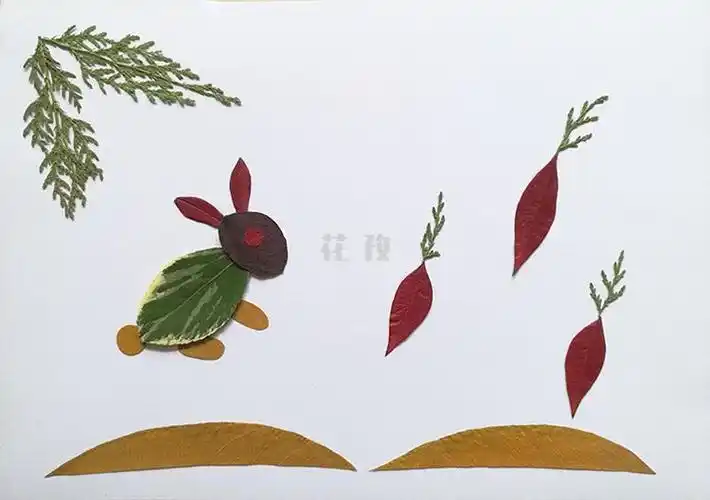 树叶画材料包树叶贴画秋天小学生幼儿园儿童手工diy材料包自粘真创意