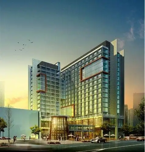 办公楼建筑带效果图