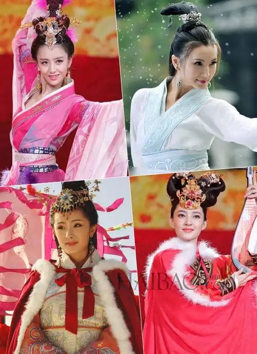 [败品与搭配] "春晚四美"造型曝光,各版"四大美女"忍不住来pk!