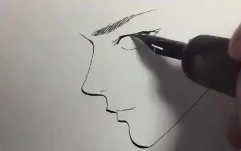 【转载】教你画三个不同角度的男生侧脸,大家学起来!